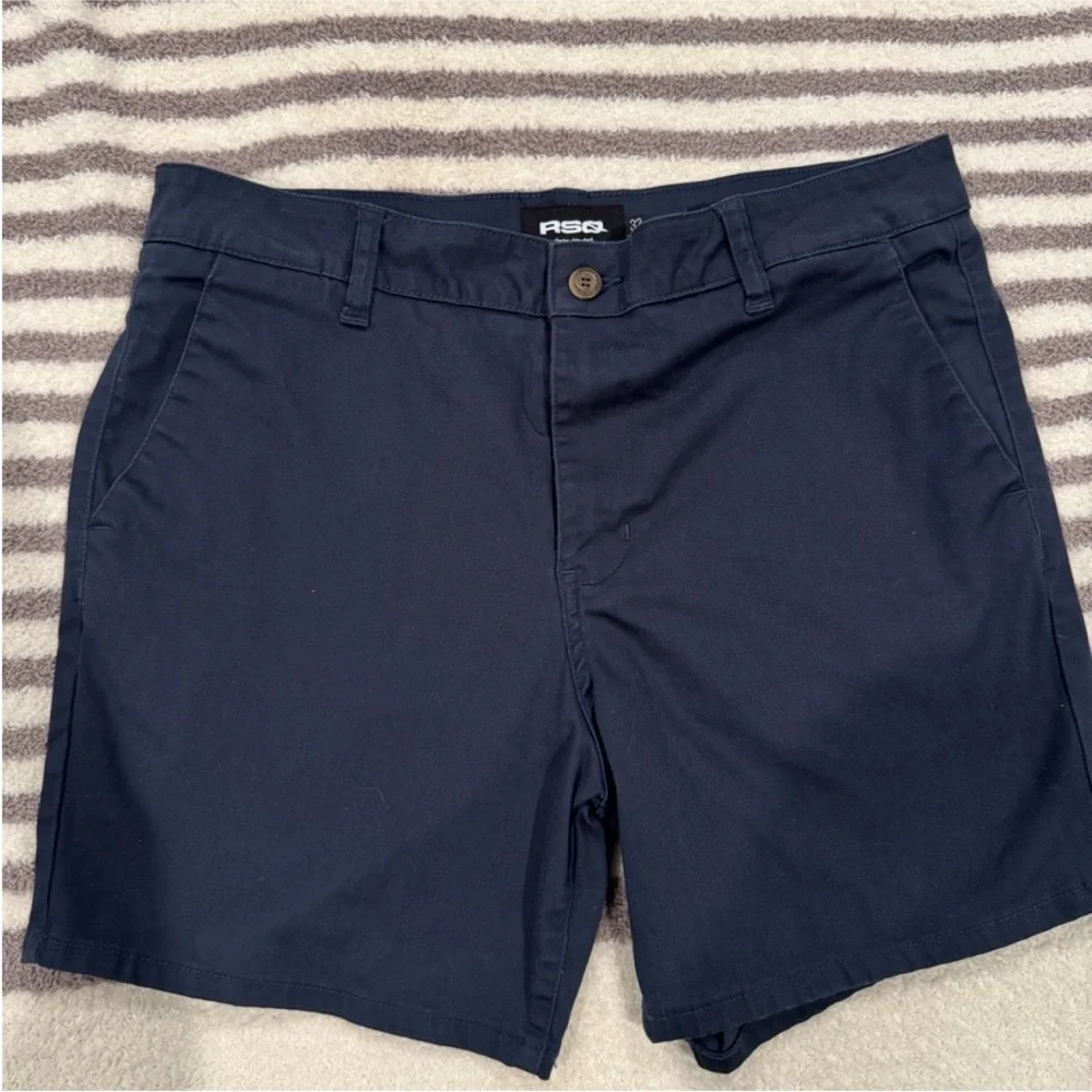 RSQ Navy Blue Men's Shorts - Picture 1 of 6